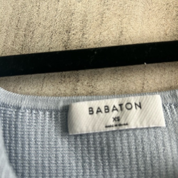 Aritzia Babaton Light Blue Sculpt Knit Squareneck Tank - Picture 4 of 4